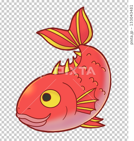 縁起物の鯛 133043481