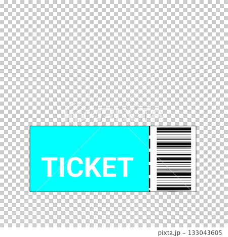 シンプルなチケットのイラスト シンプルなチケットのイラスト 133043605