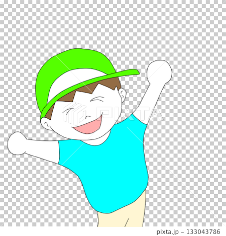 A smiling and energetic boy A smiling and energetic boy 133043786