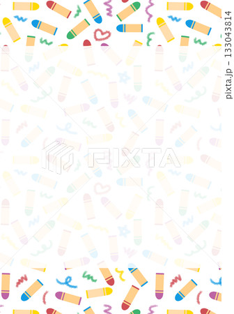 クレヨンのフレーム 133043814