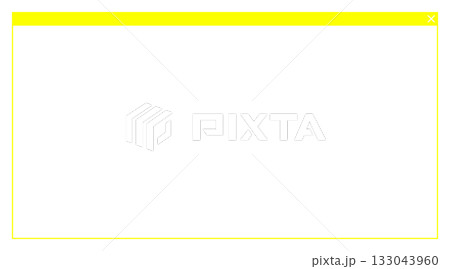 ブラウザ画面黄色 133043960