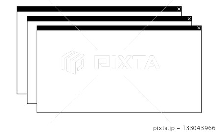 多重ブラウザ画面黒 133043966