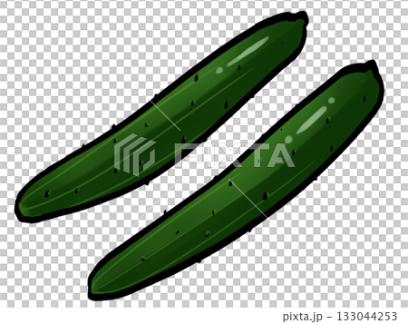黃瓜插圖(筆觸,蔬菜)簡單 黃瓜插圖(筆觸,蔬菜)簡單 133044253