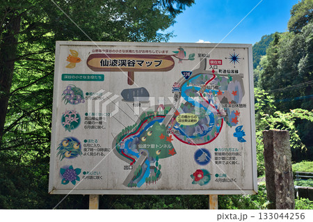 仙波渓谷の案内図 133044256