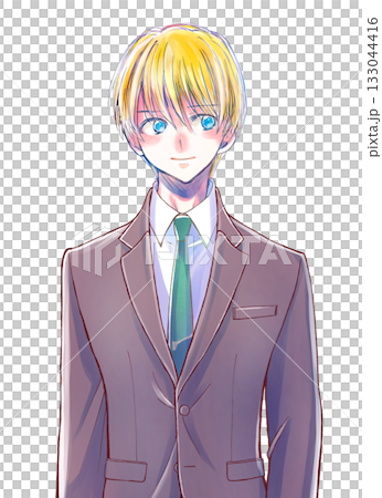 身穿西裝的白人男子 身穿西裝的白人男子 133044416