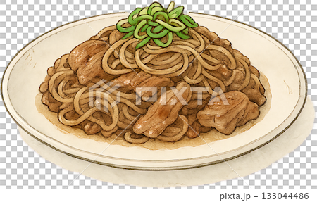 一幅線條柔和的插圖 一幅線條柔和的插圖 133044486