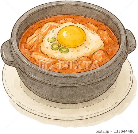 ほのかな感じの薄いラインドローイングイラスト 133044490