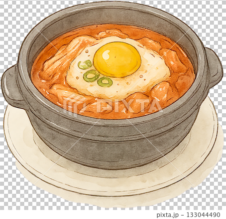 ほのかな感じの薄いラインドローイングイラスト 133044490