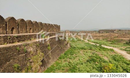 Arched battlement view on the walls of Rohtas Fort 133045026