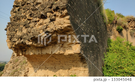 Thick defensive wall view of ancient Rohtas Fort 133045048