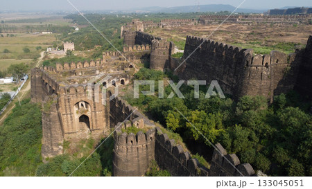Rohtas Fort historic Langar Khani Gate aerial perspective 133045051