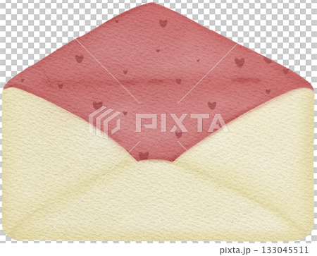 Illustration for Valentine's Day The Day of Love Envelope Heart Letters and Key Romance Graphic 133045511