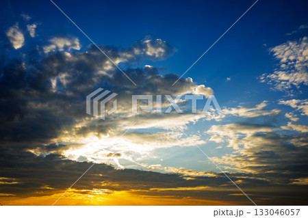 The sky is blue with a few clouds The sky is blue with a few clouds 133046057