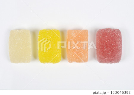 Four Unwrapped Jellies 133046392