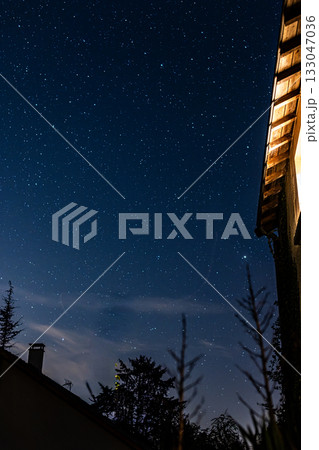 Bergnicourt, Rethel, Ardennes, Grand-Est, France, August, 28th, 2025, Calm night with twinkling Bergnicourt, Rethel, Ardennes, Grand-Est, France, August, 28th, 2025, Calm night with twinkling 133047036