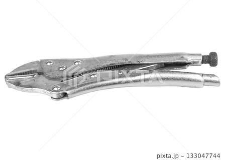 Steel pliers tool isolated on white background Steel pliers tool isolated on white background 133047744