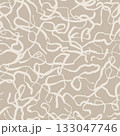 Seamless pattern with hand drawn art abstract lines 133047746