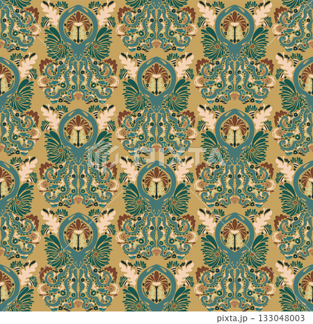 abstract pattern with tribal ornament abstract pattern with tribal ornament 133048003