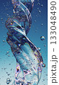 Vivid Abstract Glass Texture With Twisted Shapes and Reflective Light Patterns 133048490