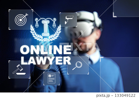 Modern online lawyer using virtual reality technology to enhance client interactions 133049122
