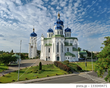 Cathedral of the Holy Trinity or Troieshchyna Cathedral in Kyiv, Ukraine 133049471