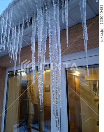 Cold winter, ice formation Cold winter, ice formation 133049483