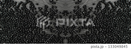 Black and Red Artificial Caviar Texture Background 133049845