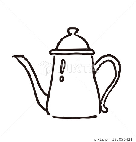 ケトルの手書きイラスト 133050421