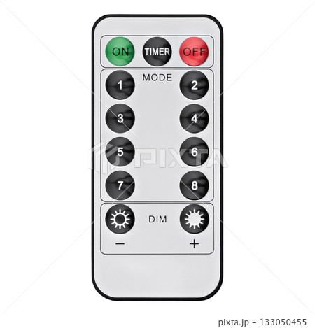 gray remote control isolated on white background 133050455