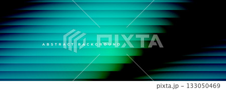 Blue and green abstract modern wide ribbed banner Blue and green abstract modern wide ribbed banner 133050469