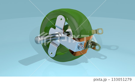 レトロ電子部品シリーズ（レオスタット）定格電力が大きい大型の可変抵抗器 133051279