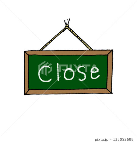 手描きカフェボード Close(クローズ)看板、Open / Close セット(手描きカフェボード 手描きカフェボード Close(クローズ)看板、Open / Close セット(手描きカフェボード 133052699