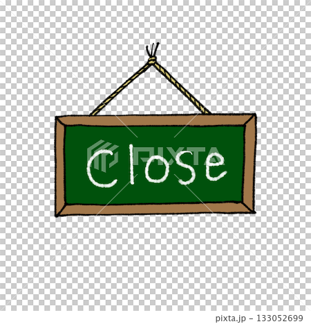 手描きカフェボード Close(クローズ)看板、Open / Close セット(手描きカフェボード 手描きカフェボード Close(クローズ)看板、Open / Close セット(手描きカフェボード 133052699
