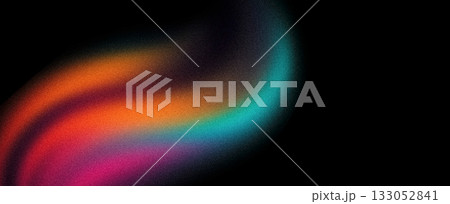 Grainy gradient background, orange blue magenta pink abstract glowing color flow wave black dark backdrop noise texture banner design Grainy gradient background, orange blue magenta pink abstract glowing color flow wave black dark backdrop noise texture banner design 133052841