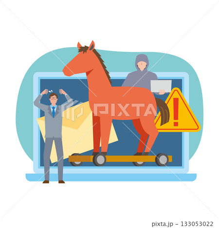 トロイの木馬によるコンピュータ感染被害 133053022