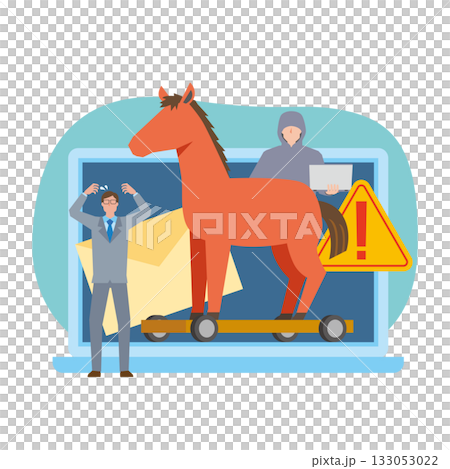 トロイの木馬によるコンピュータ感染被害 133053022