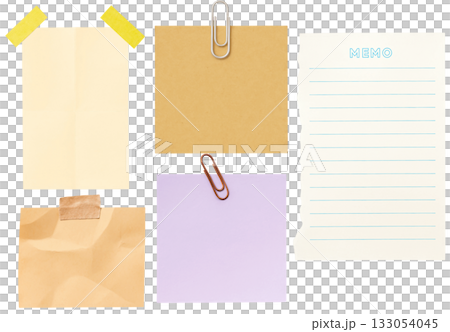 note paper with empty and empty note paper 133054045