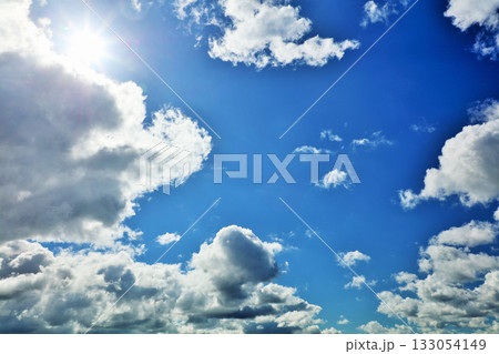 青空と雲　そして太陽 133054149