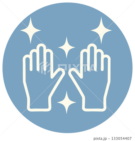 きれいな手 ブルー 133054407