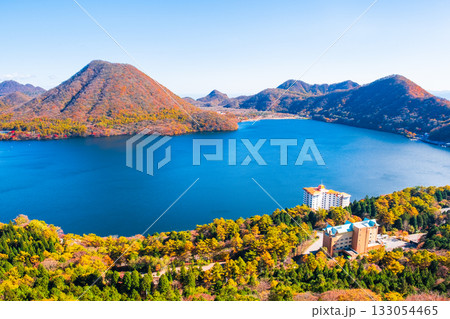 榛名山（秋）：掃部ヶ岳・硯岩からの眺め 133054465