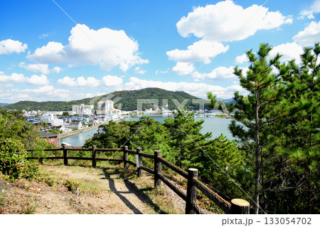 奠供山から名草山を望む　【和歌山県和歌山市】 133054702
