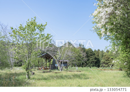 茨城　馬坂城跡の本郭跡（常陸太田市） 133054771