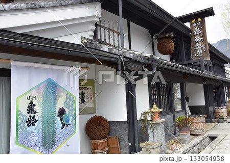 上田市　旧北国街道柳町の街並み 133054938
