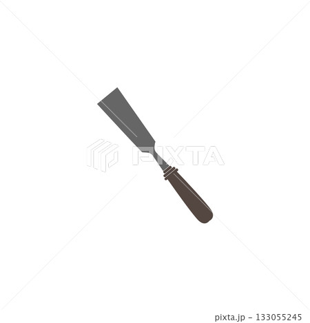 Chisel tool illustration on a white background, Chisel tool illustration on a white background, 133055245