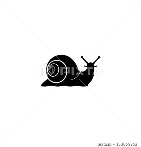 simple snail snail, vectors icon 133055252