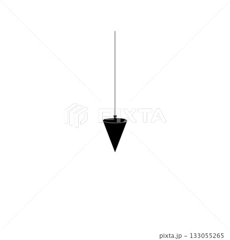 Plumb bob icon, symbol, Vector pictogram. Simple element illustration. 133055265