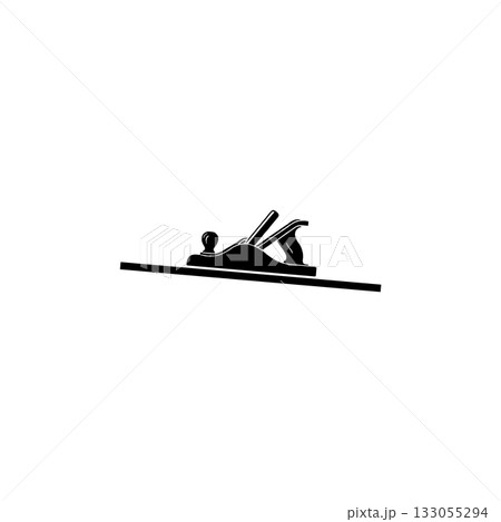 vector illustration of wood shaving chisel, 133055294