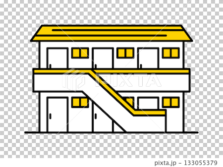 アパートのアイコンイラスト / ベクター 133055379