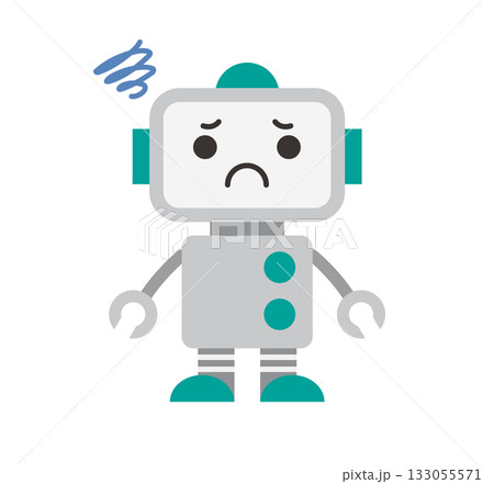 AI、ロボットのアイコンイラスト / 不満 / ベクター AI、ロボットのアイコンイラスト / 不満 / ベクター 133055571