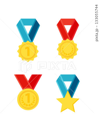 Reward medals golden stock illustration 133055744